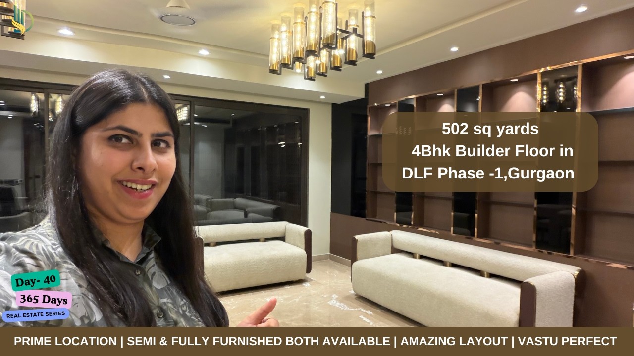 4Bhk Builder Floor in Gurgaon | 500 sq yd Builder Floor in DLF Phase -1 |Gurgaon Luxury Floors #dlf1