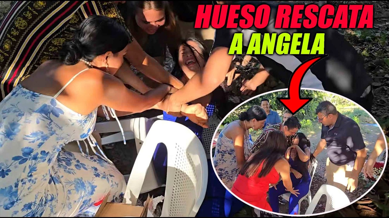 Angela se desploma y hueso sale auxiliarla.