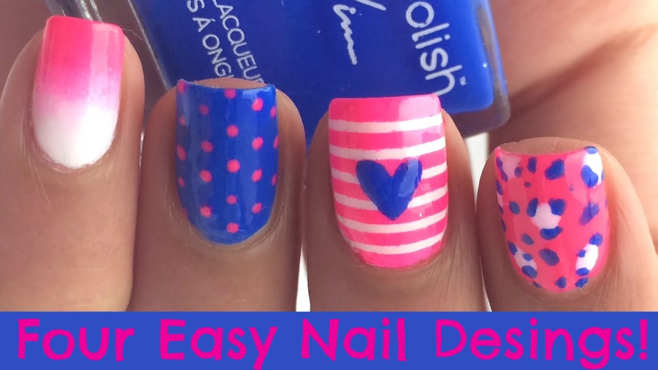 FOUR Easy Nail Art Designs | TrendyPolish By Nim