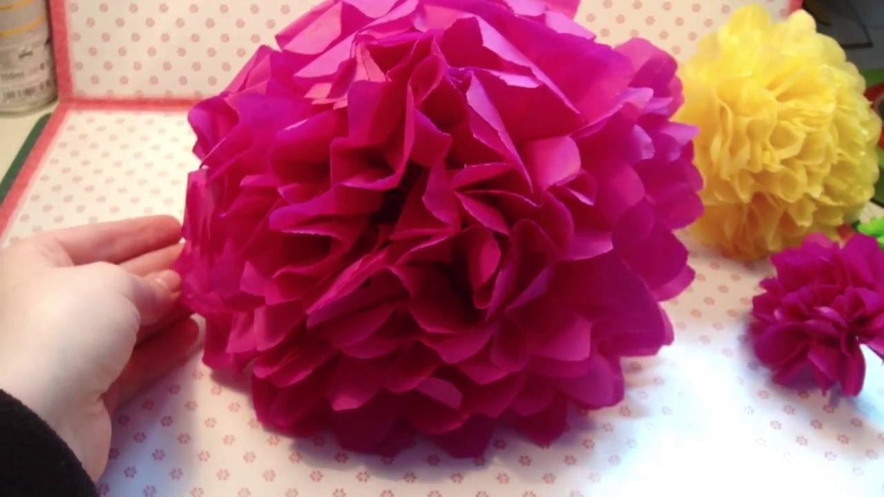 Blumen Girlande aus Seidenpapier