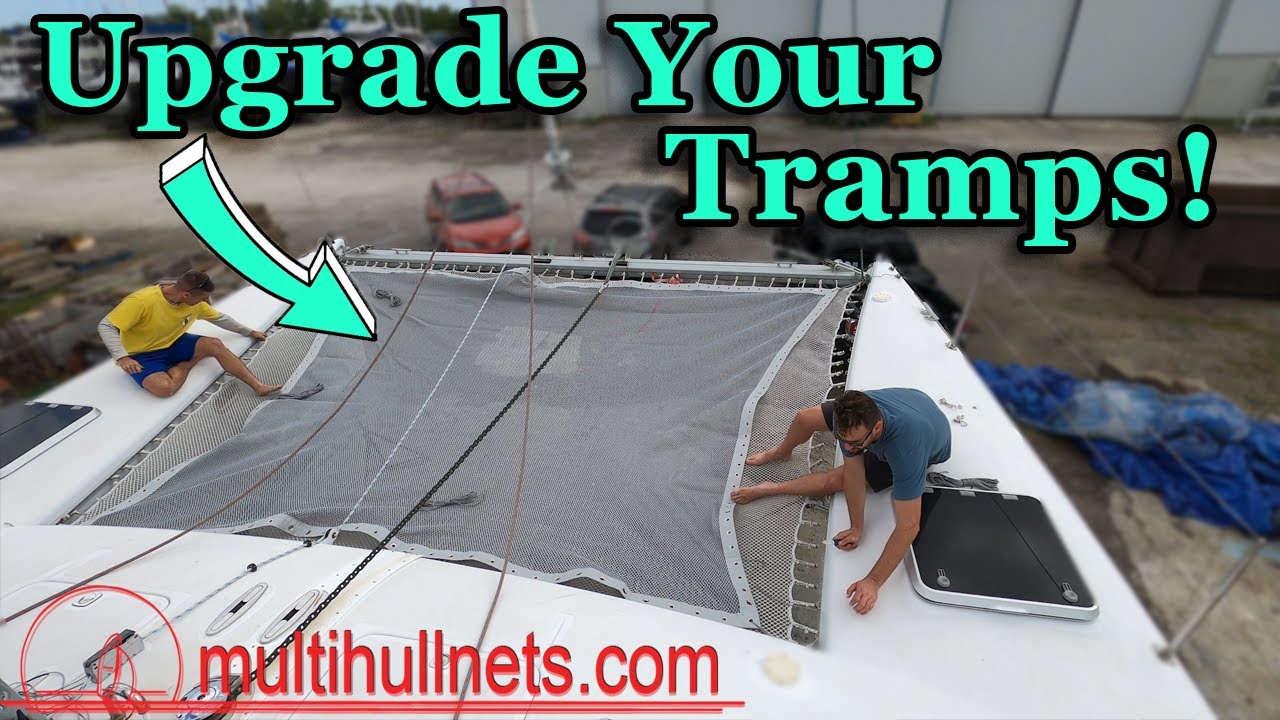 Atlantic 42 Catamaran - New Trampoline Net Installation Guide!