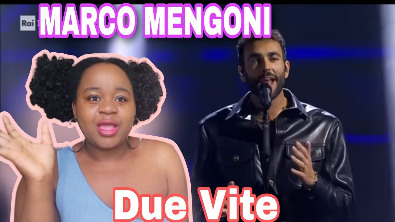Sanremo 2023 - Marco Mengoni canta 'Due vite' (REACTION)