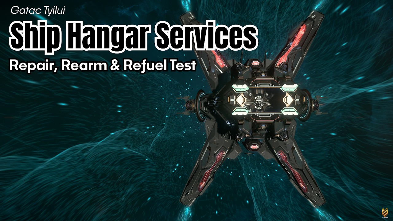 Gatac Tyilui Ship Hangar Services Test: Repair, Rearm & Refuel | Star Citizen Science & Fun 4k