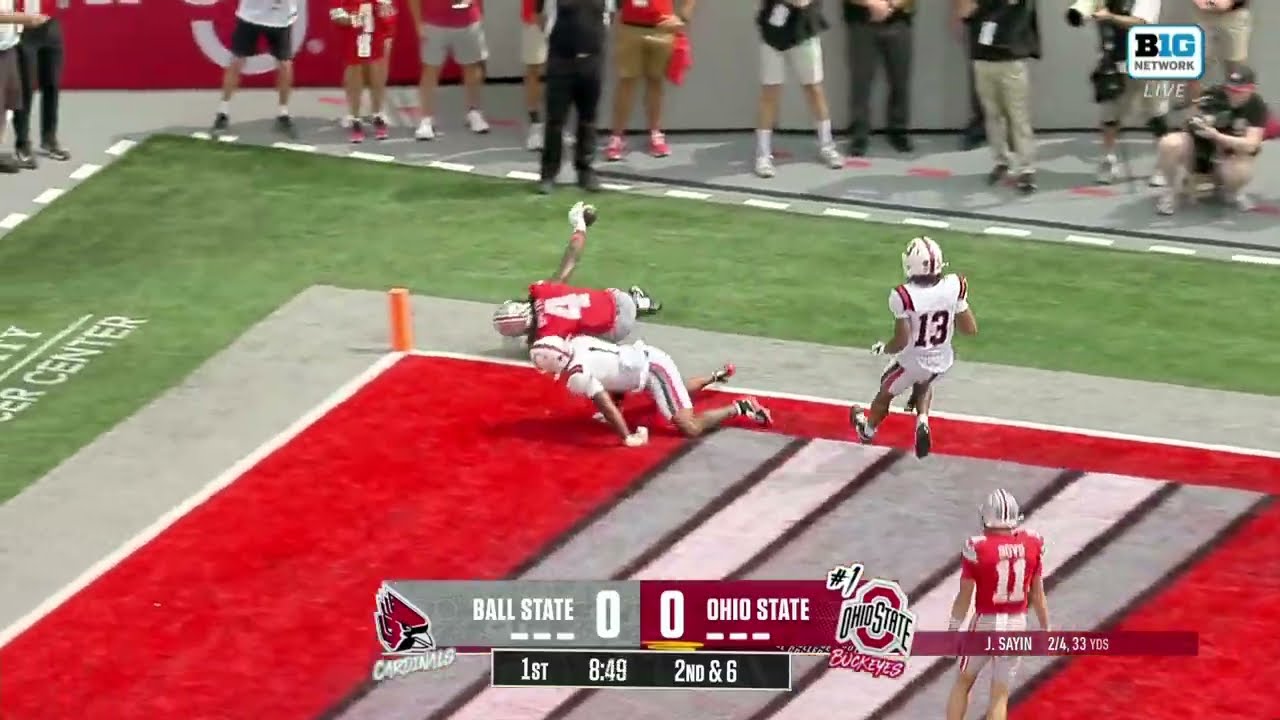 Jeremiah Smith's First TD of the Season vs. Ball State | Ohio State Football
