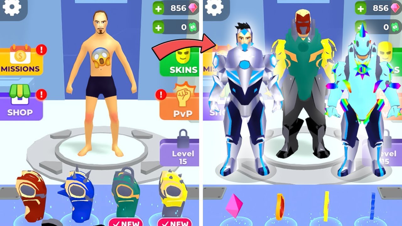 Pak Yanto Stark Jadi Iron Man Warna Warni Dan Robot Unicorn | Iron Suit | Musim Gaming