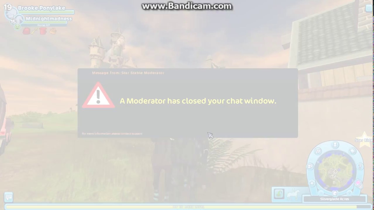 Star Stable: Getting a warning off a chat Mod (UK server)