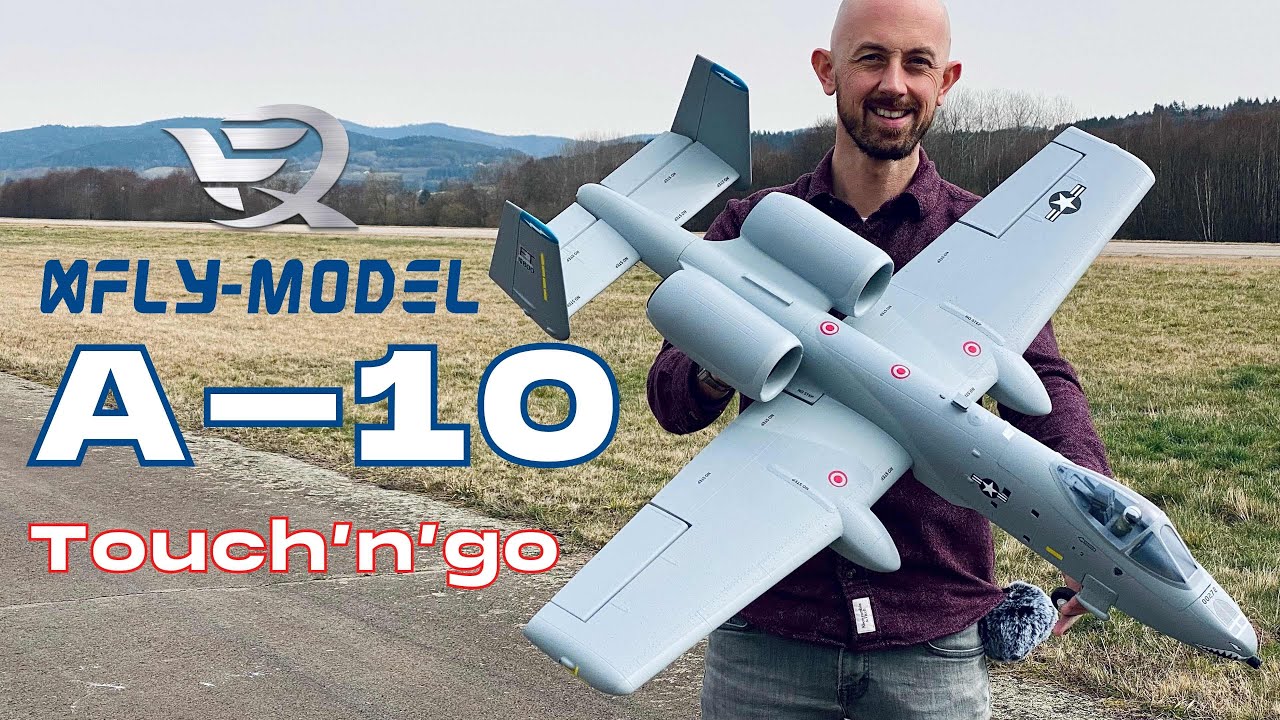 XFly-Model A-10 🐗 Twin 50mm EDF Jet PNP |  TOUCH’N’GO (English/Français) 4K 60fps
