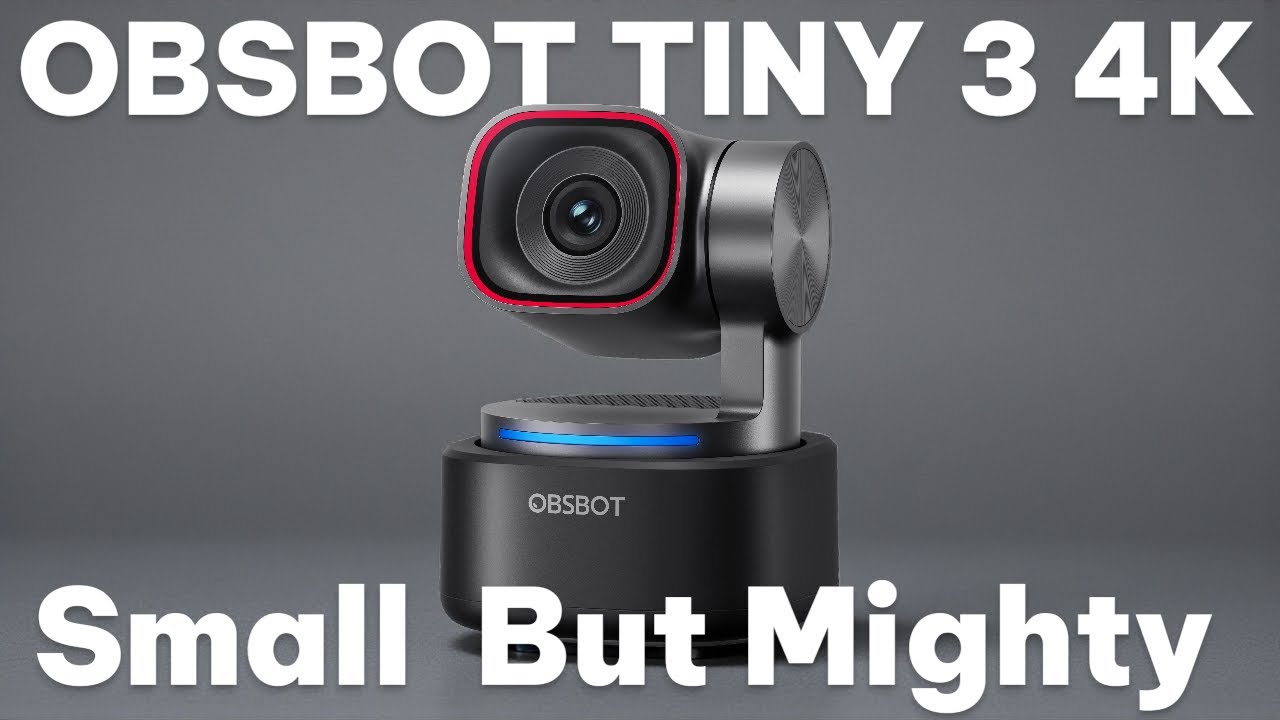 OBSBOT Tiny 3 — веб-камера с пространственным звуком, поддержкой ИИ, разрешением 4K и функцией PTZ.