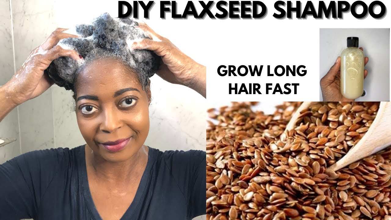How To Make Flaxseed Shampoo/ Grow Long Healthy Hair Fast & Treats Hair Fall