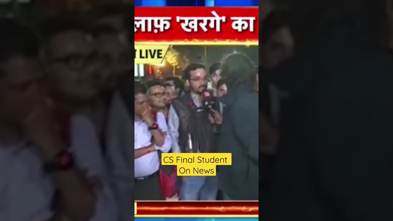 CS Final Student On News channel.All the very best forResults#companysecretary #csresults#csstudents
