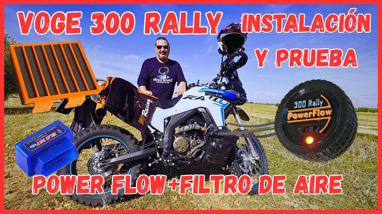 VOGE 300 RALLY - Instalación y prueba del PowerFlow + filtro de aire ¿MERECE LA PENA?