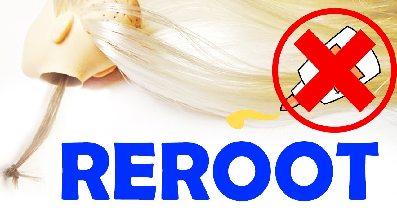Como fazer Reroot sem cola na Barbie