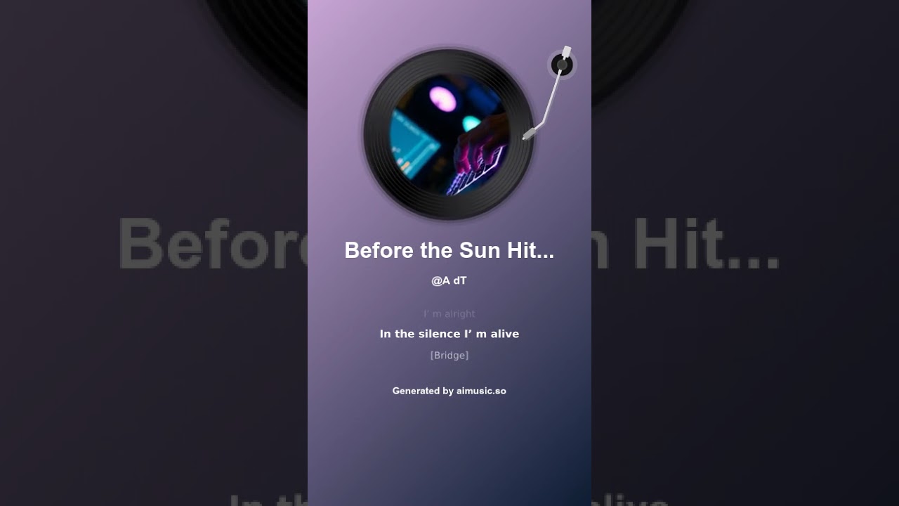 Before the Sun Hits Send