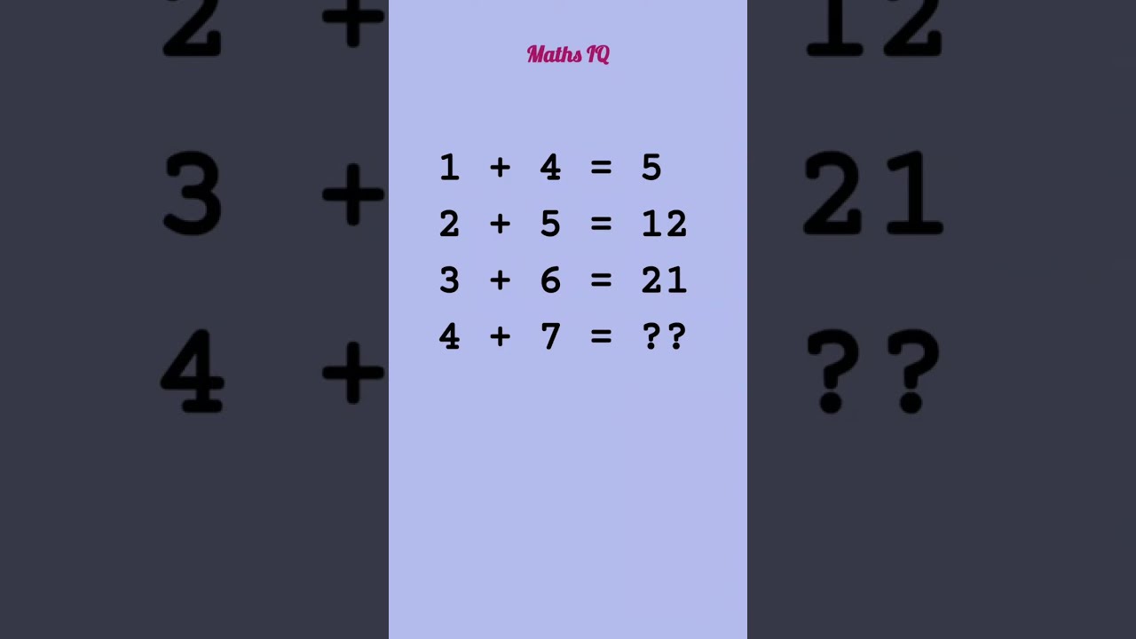 Maths Iq#maths test #iq puzzle #brain test