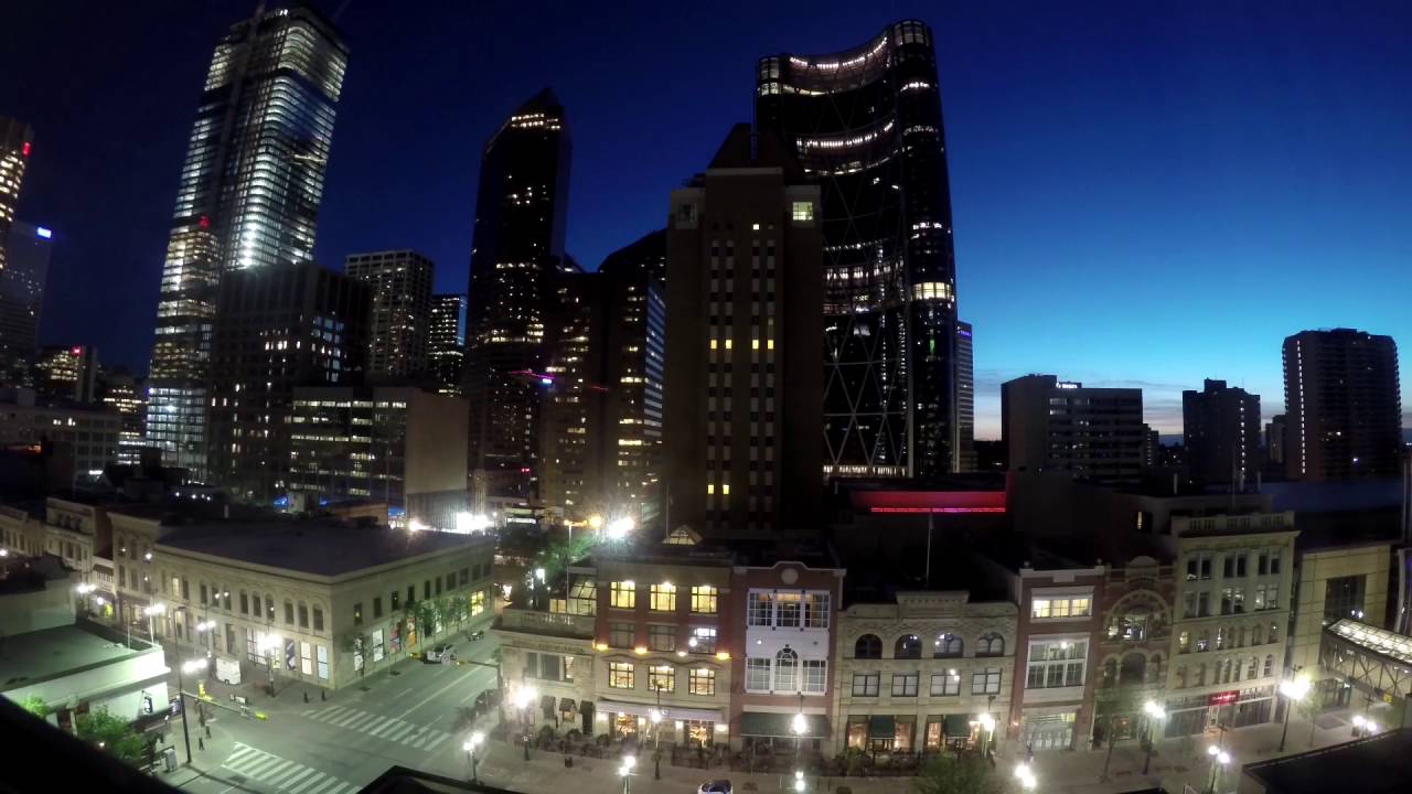 Calgary Downtown Nightlapse