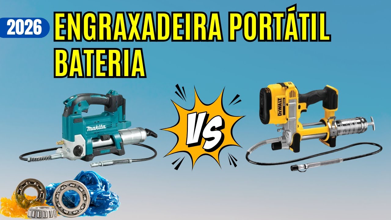 Adeus Bomba Manual! Vale a pena ter uma Engraxadeira a Bateria? Makita vs Dewalt