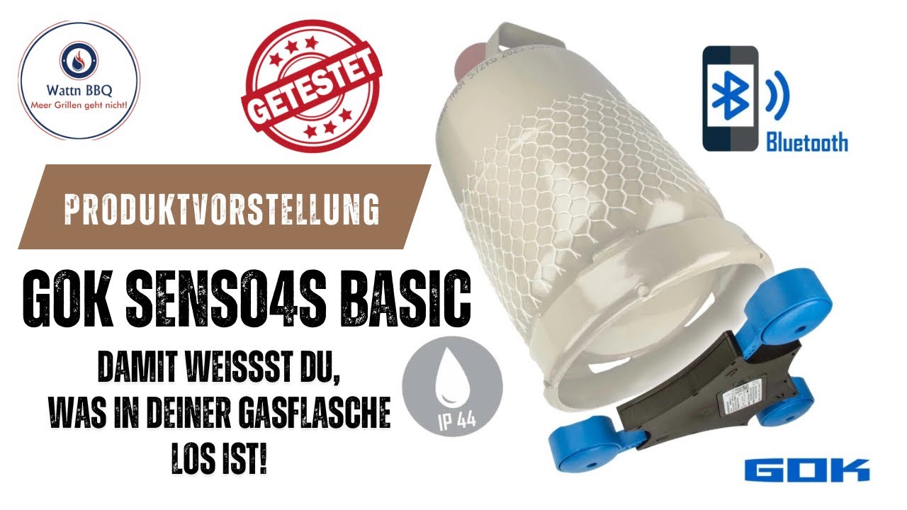 GOK SENSO4S Basic - Gasflaschenwaage: Wissen, was in deiner Gasflasche los ist! Wir stellen sie vor!