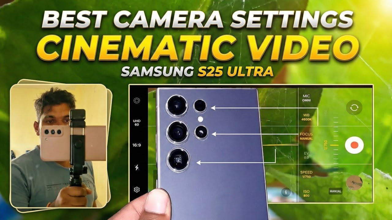 Best Camera Settings for Cinematic Video on Samsung S25 ULTRA 🎥✨ #Camera #Settings #Samsung #ULTRA
