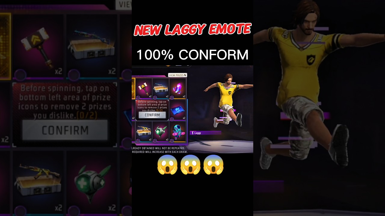 FREE Desert Eagle 😱 + Laggy Emote OP! #freefireupdates