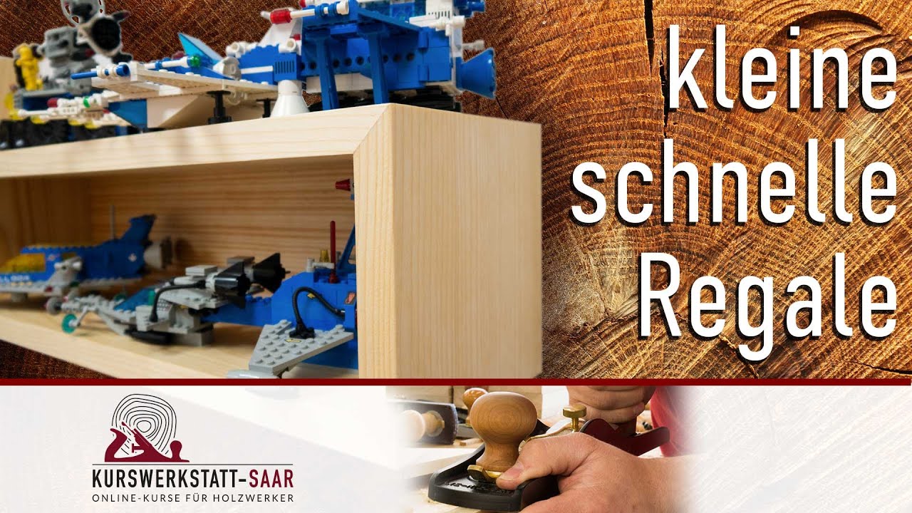 Kleine, schnelle Regale - Aus Massivholz oder Platten