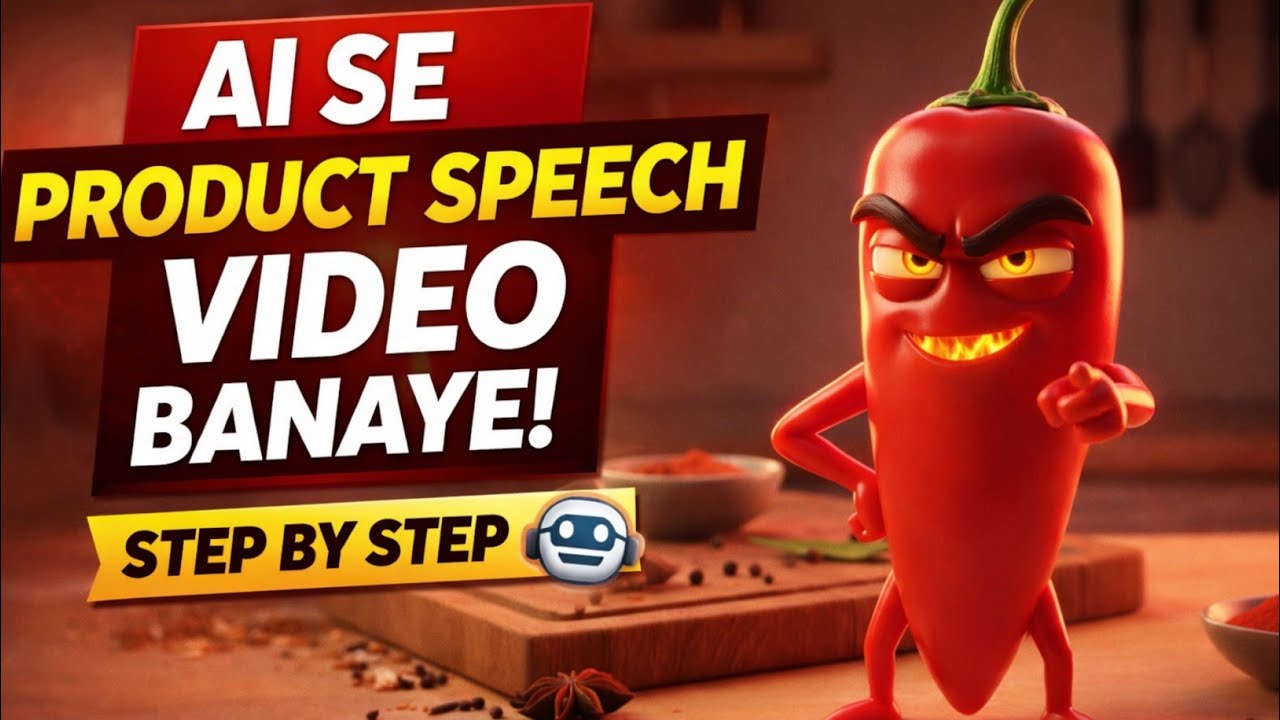 AI Se Product Speech Video Kaise Banaye | AI Product Bolne Wala Video | Step By Step Hindi