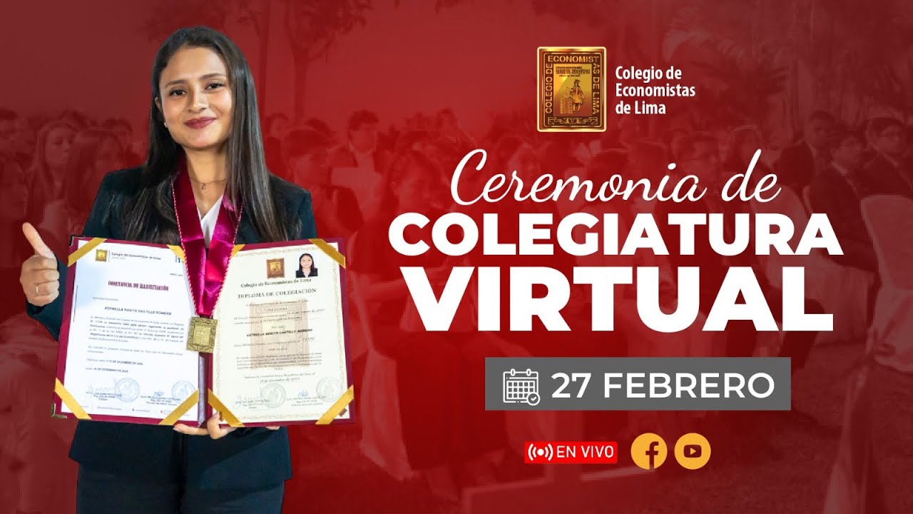 CEREMONIA DE COLEGIATURA VIRTUAL - FEBRERO