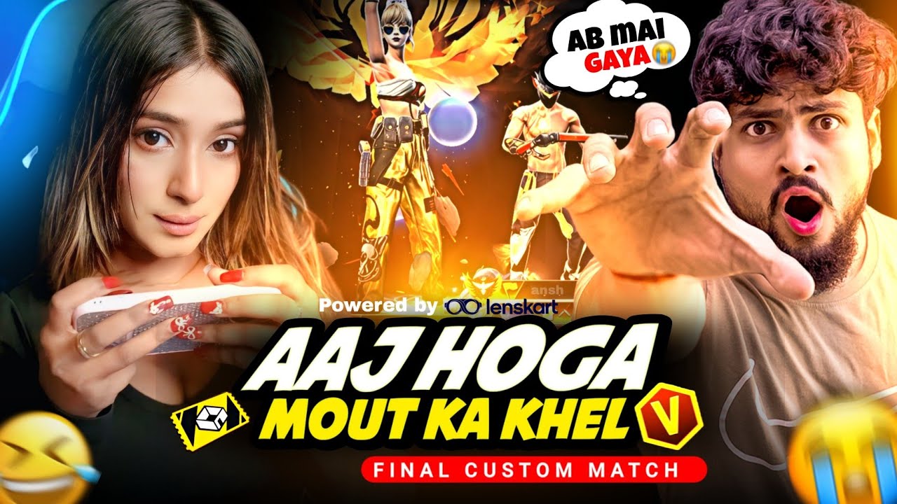 MOUT KA KHEL WITH 💀 V BADGE PRO MAX YOUTUBER 🔥 GARENA FREE FIRE | POWERED BY LENSKART