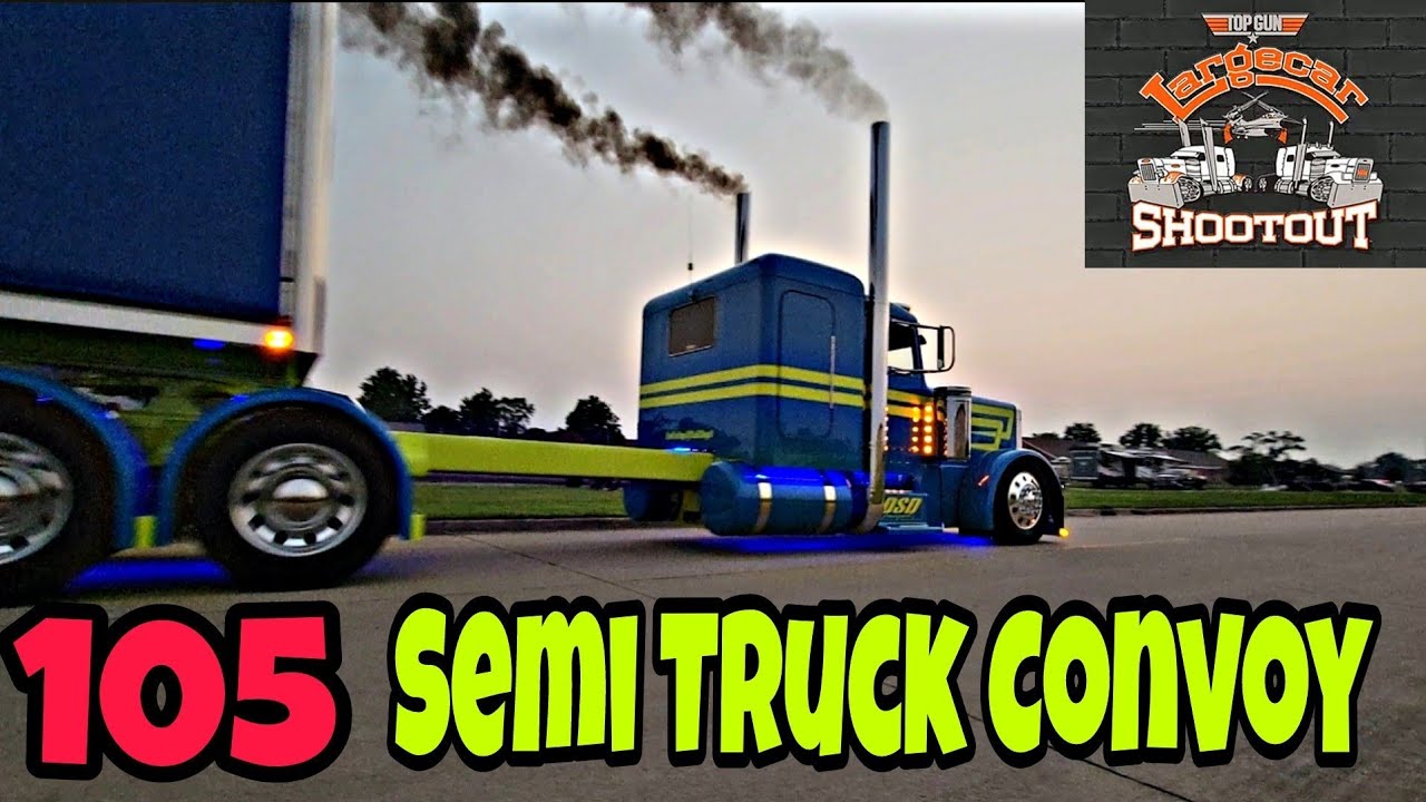 The Largest Semi Truck Convoy In America In 2021 Caught On Camera