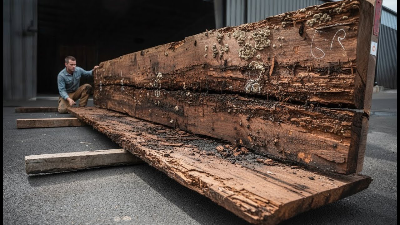 The Biggest Dining Table Ever: A Giant, Rotten Piece of Wood