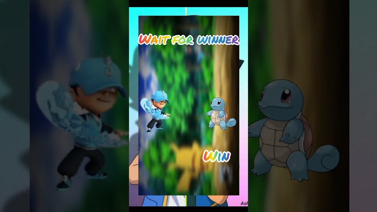 Pokemon vs BoBoiBoy l Pokemon vs BoBoiBoy galaxy l descapacito #pokemon #video #shortvideo