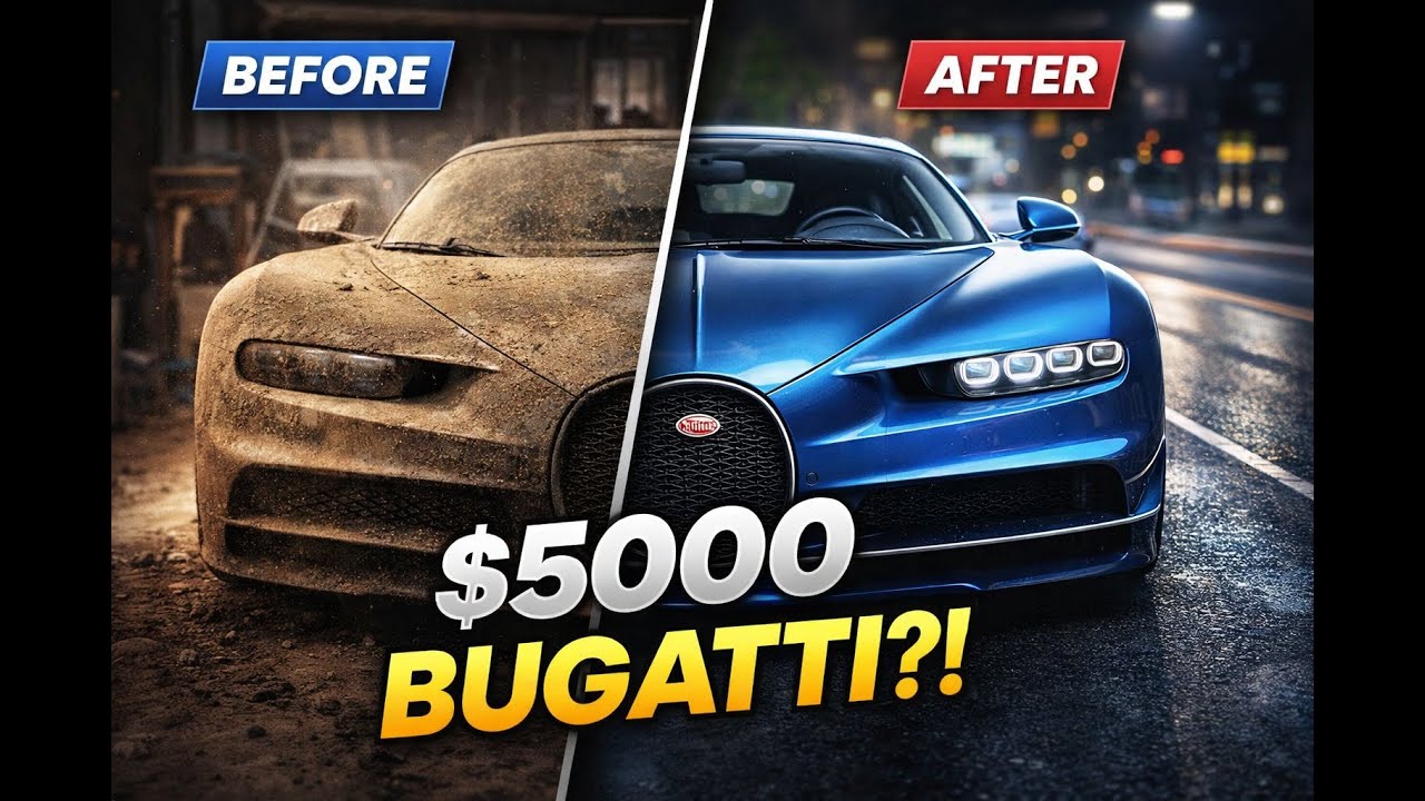 I Bought a Bugatti Chiron for $5000 😱 | Grandma’s Abandoned Car
