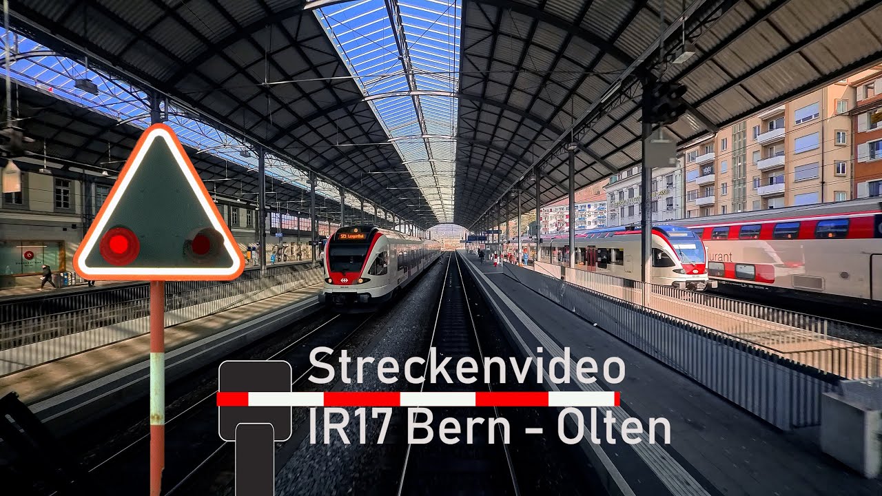 Führerstandsmitfahrt / cab ride IR17 Bern - Olten