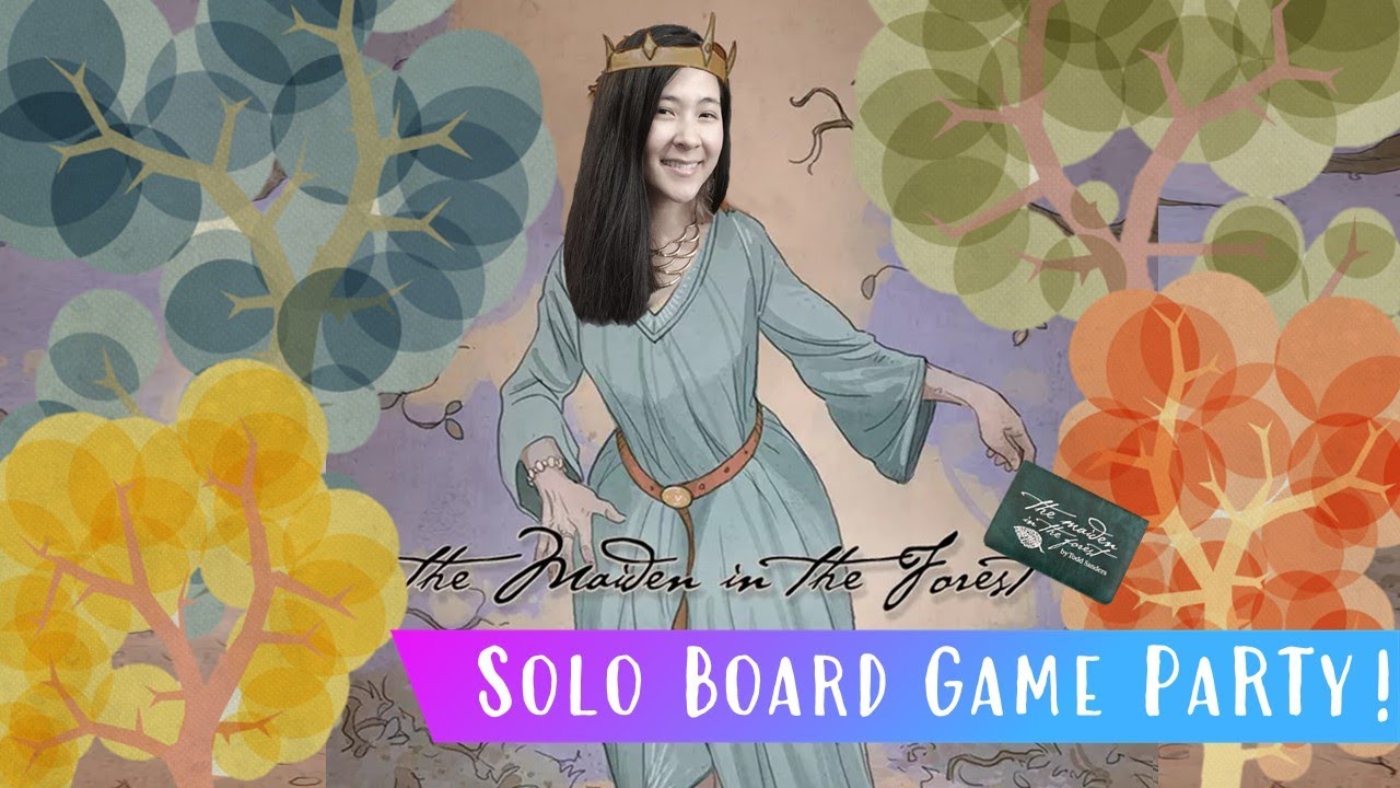 The Maiden in the Forest | Solo Board Game PaRTy!!! (Playthrough and Review/ Tutorial, yup!) 🌳👸🌳