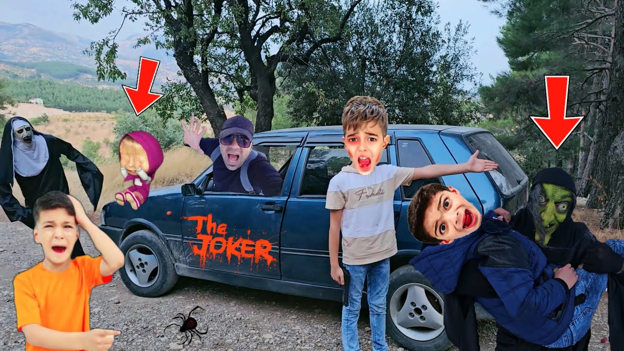 يزن وزين وخلودة انخطفوا بالغابة من الساحرة الشريرة 😱 سبا يدرمان يظهر فجأة في سيارتنا! 😲