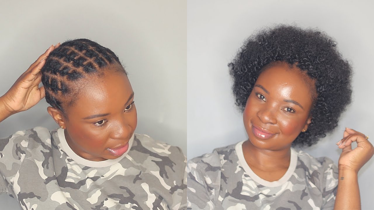 How To | Crochet Afro on Short Natural Hair | South African YouTuber