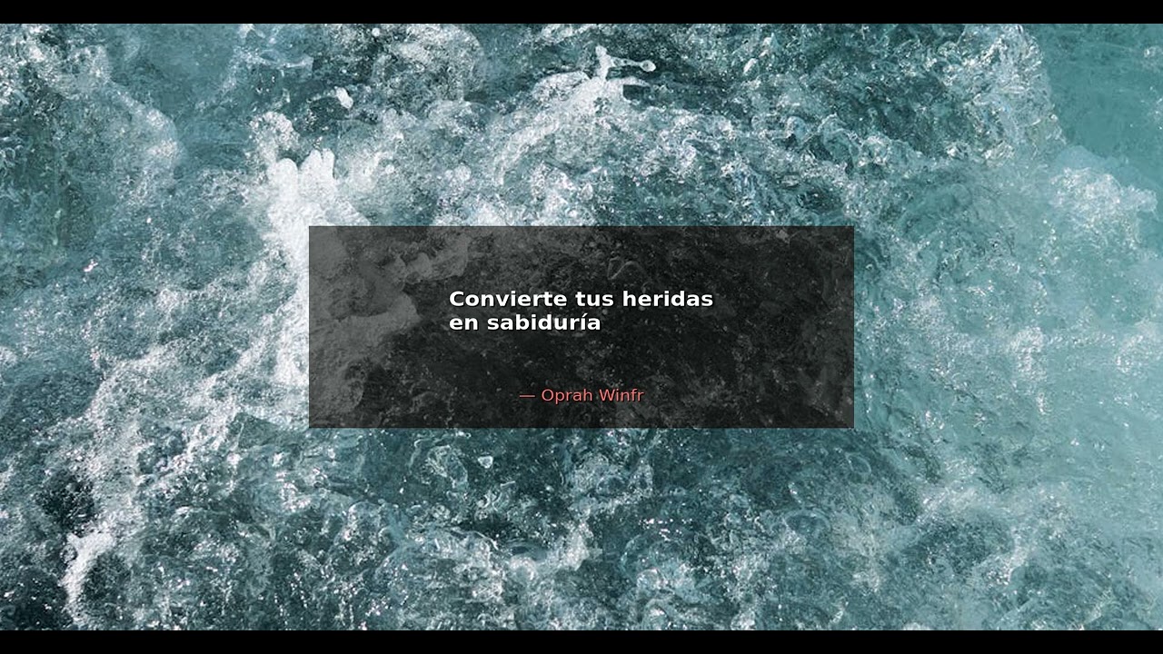 Convierte tus heridas en sabiduría. - Oprah Winfrey | Alma Guerrera