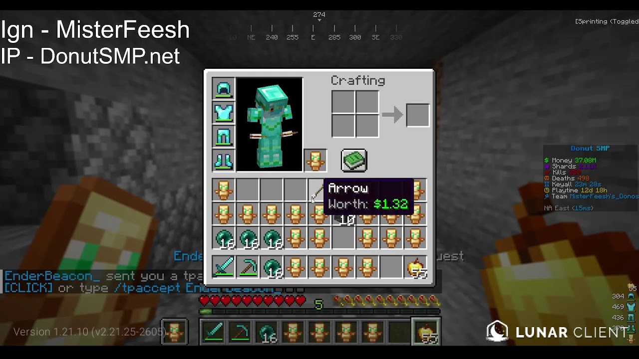 DONUT SMP LIVE (MAYBE LOOT DROP) GAMBLING STREAM NOW!!