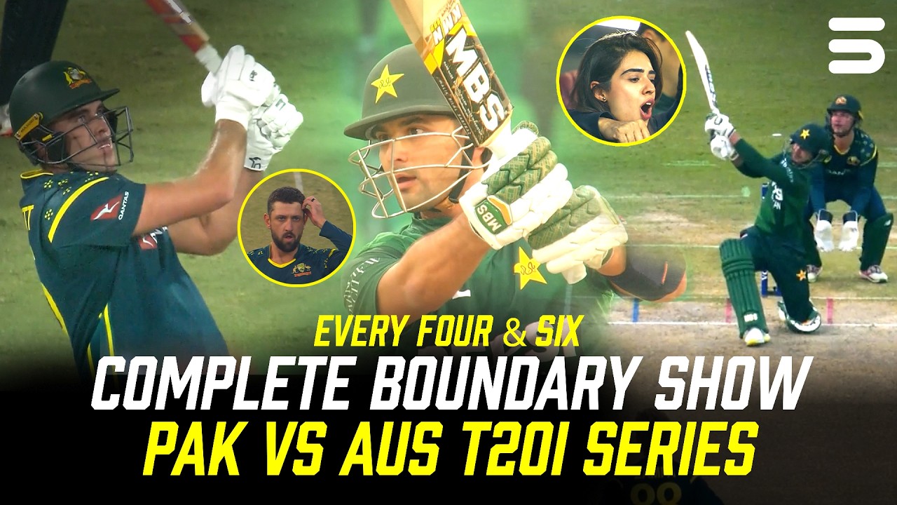 Complete Boundary Show From Pakistan vs Australia T20I Series 2026 | MR1J