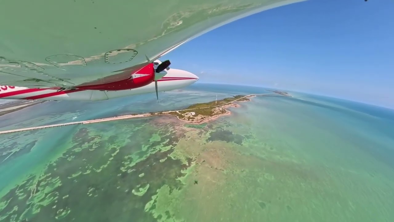 Final leg of flight to Marathon, FL
