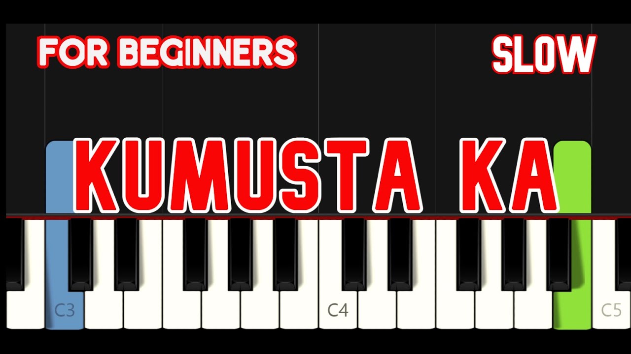 KUMUSTA KA [ HD ] - REY VALERA | EASY PIANO