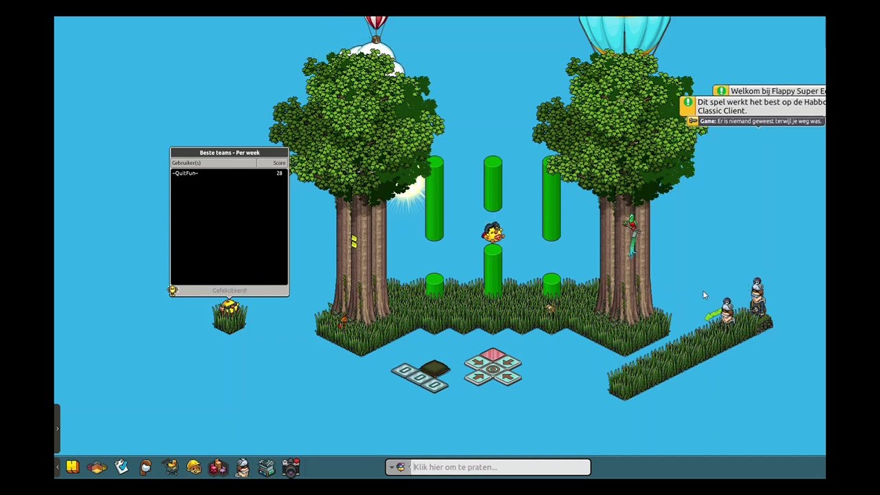 Flappy Super Duck - Habbo Wired Game!