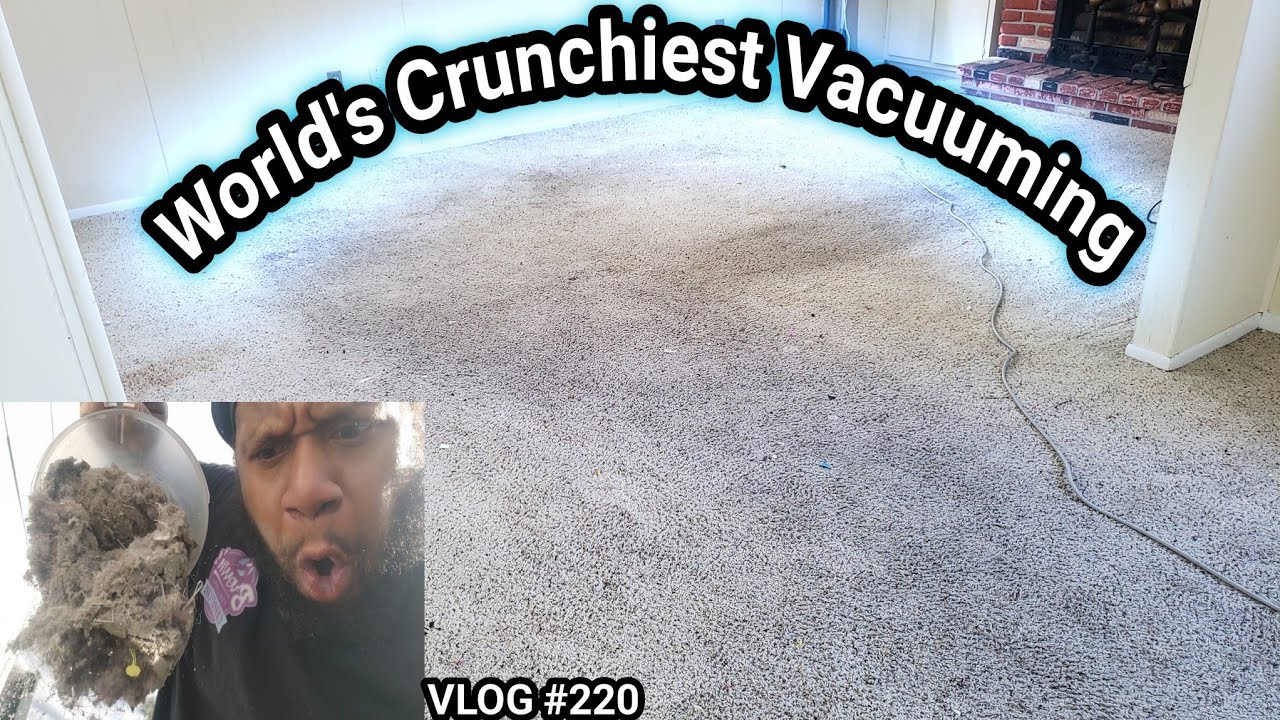 WORLD'S CRAZIEST CRUNCHIEST VACUUMING|Carpet cleaning vlog Episode 220