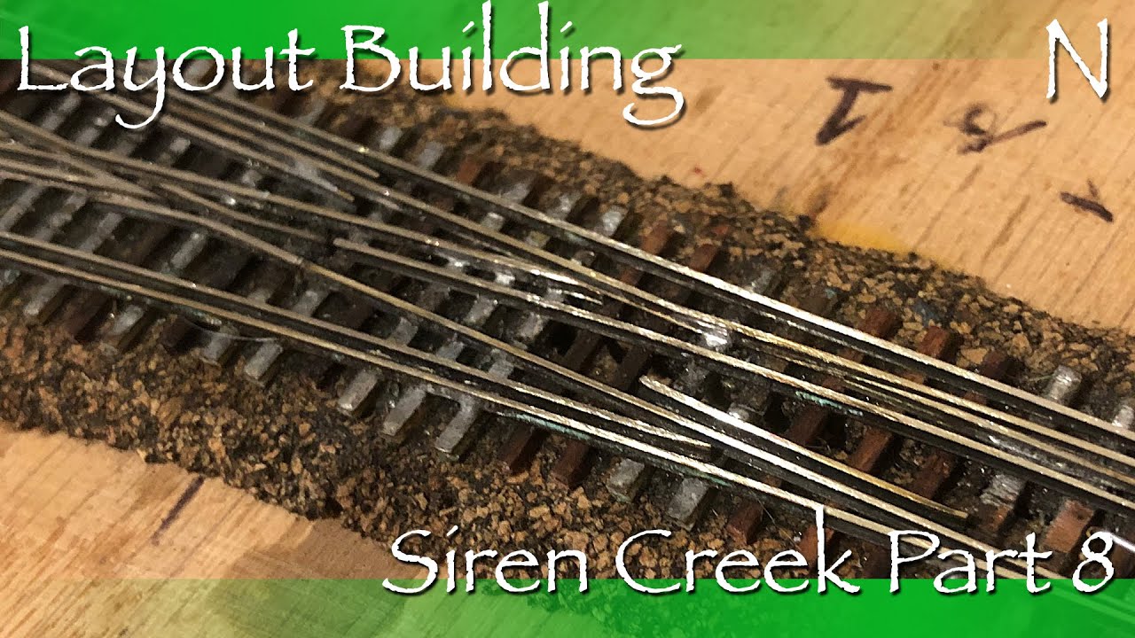 Layout Building N Siren Creek Part 8 - Building a Dual Gauge Turnout