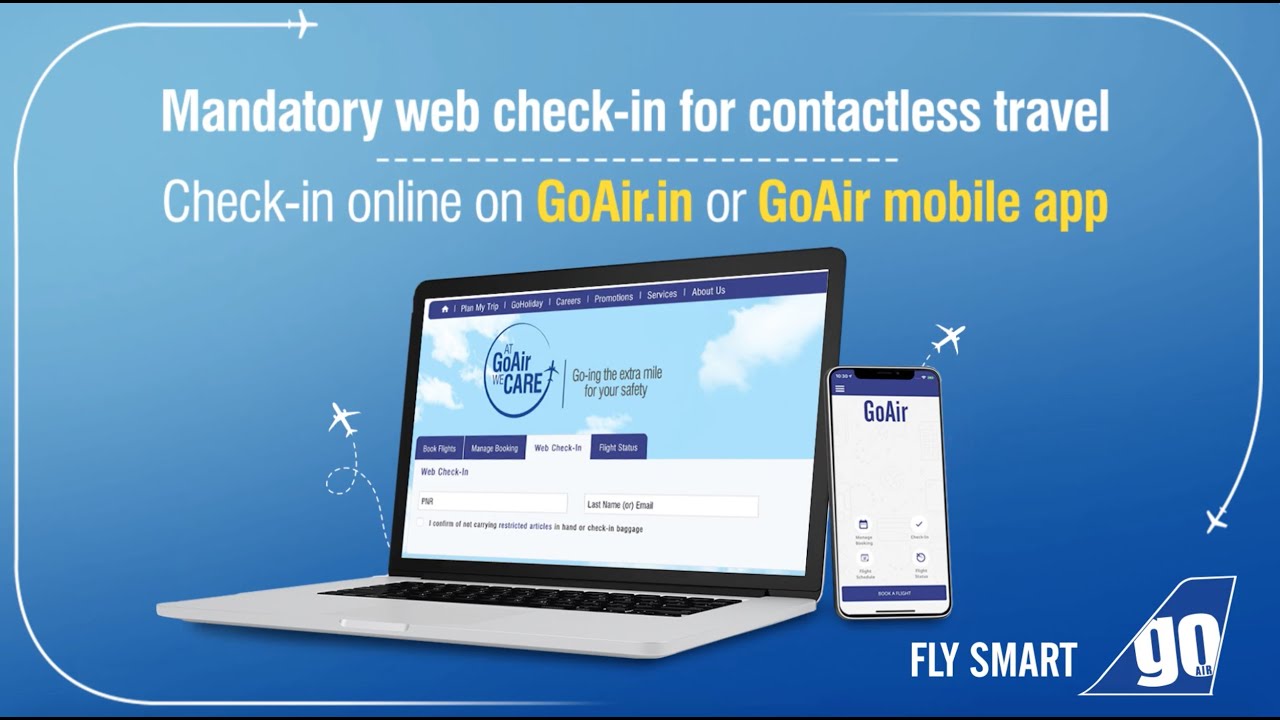 Ensure contactless travel with mandatory web check-in