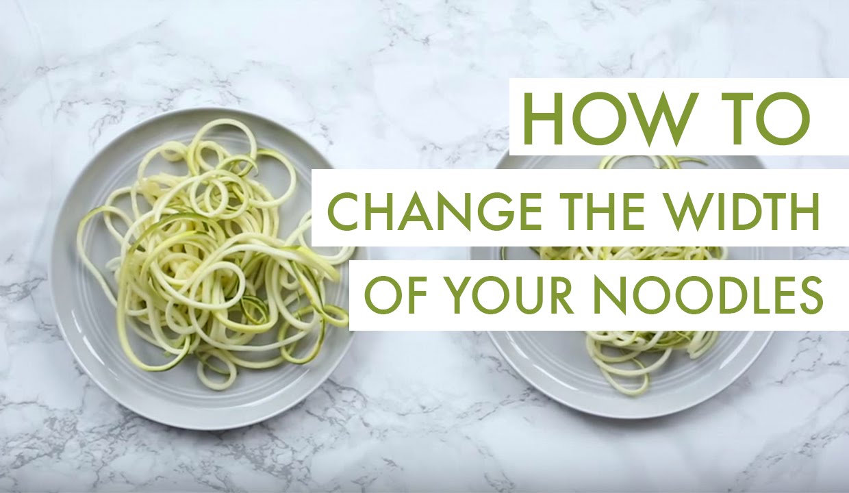 How To Change the Width of Your Spiralized Noodles (with the Inspiralizer!)