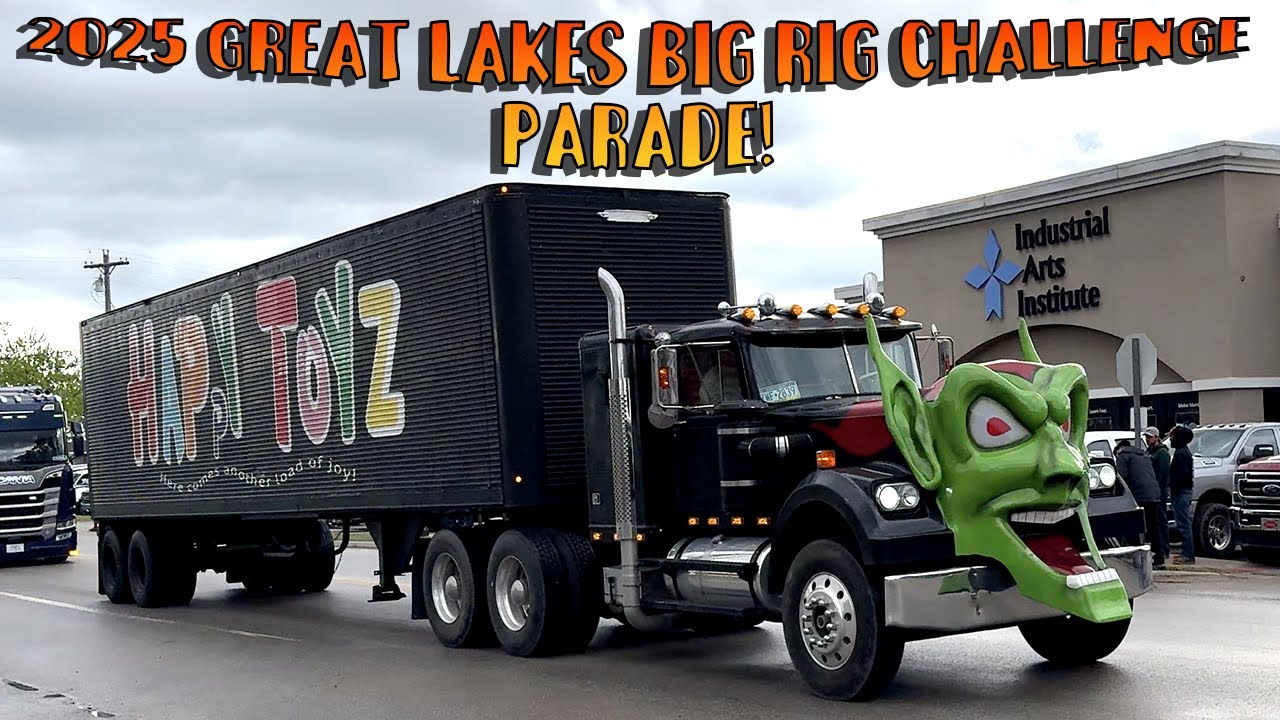 The Ground SHAKES: 2025 Great Lakes Big Rig Parade Takes Over Onaway, Michigan!