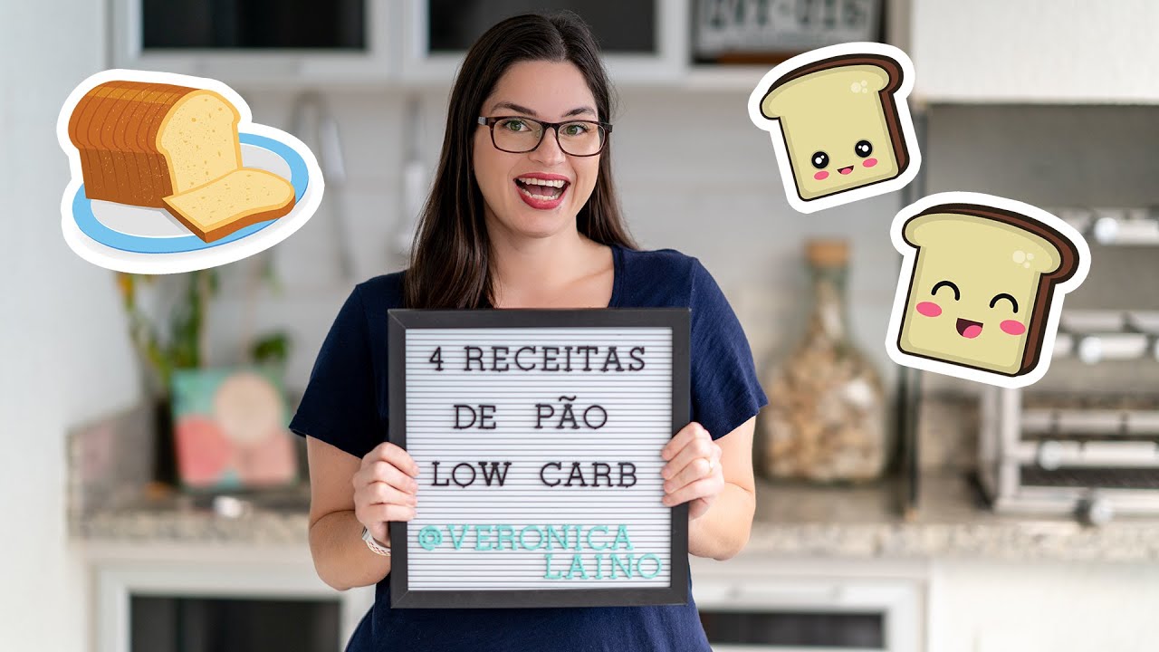 4 RECEITAS DE PÃO LOW CARB |Pão de frango, amendoim, para hambúrguer e econômico | Verônica Laino