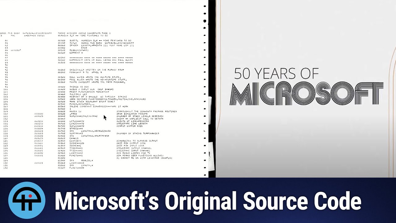 Bill Gates Publishes Altair BASIC Code
