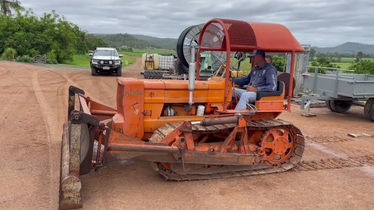 FIAT AD5M CRAWLER TRACK DOZER | STICK RAKE