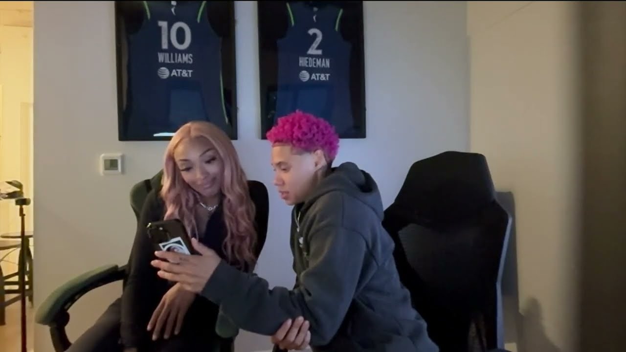 DiJonai Carrington - Minnesota Lynx Media Day & StudBuz Twitch with Natisha Heideman